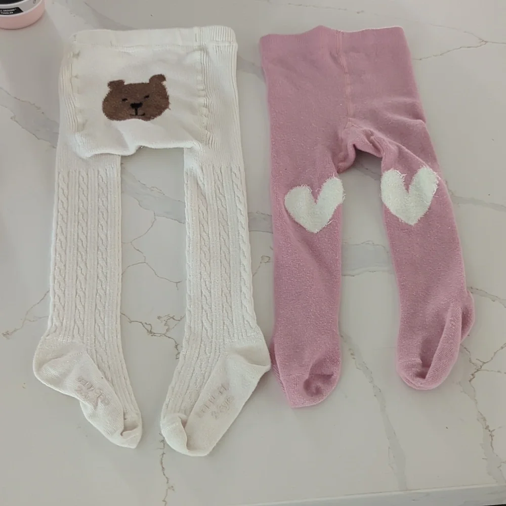 GAP Kids Cream and Pink Bottoms